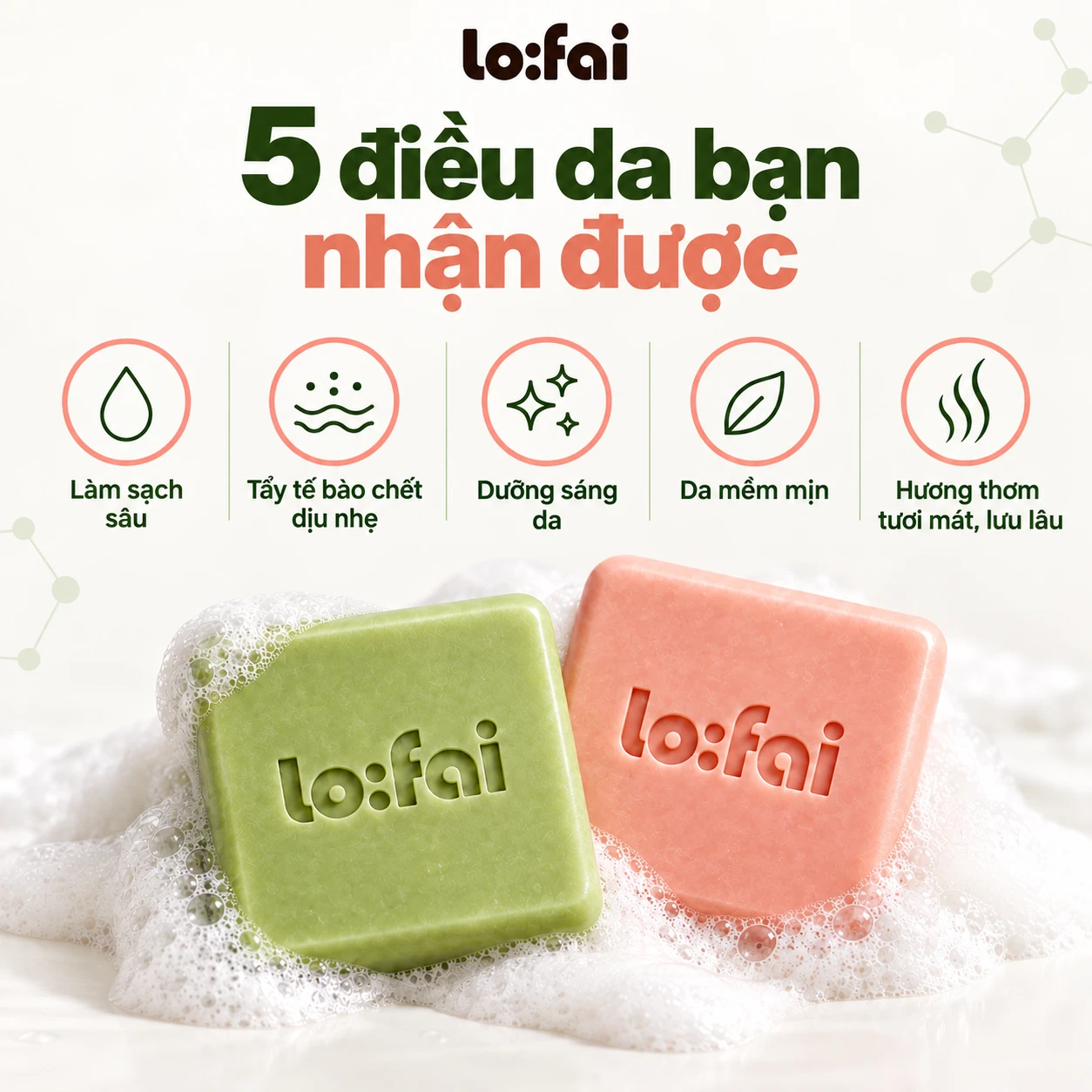 Lợi ích của combo xà bông lo:fai